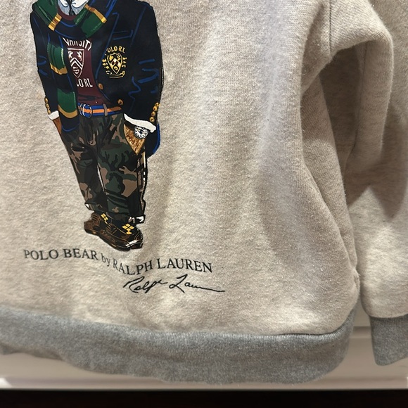 Polo by Ralph Lauren Grey Bear Hoodie - Picture 4 of 5